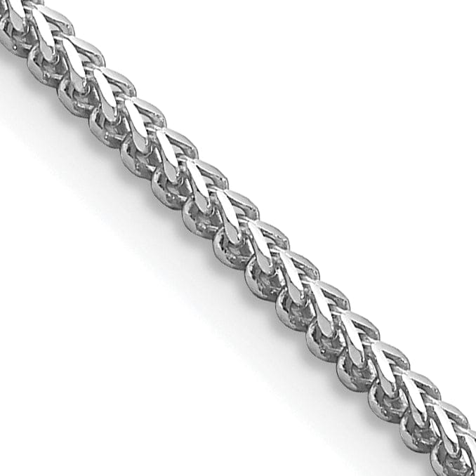 14k White Gold Polished 1.50mm Franco Chain