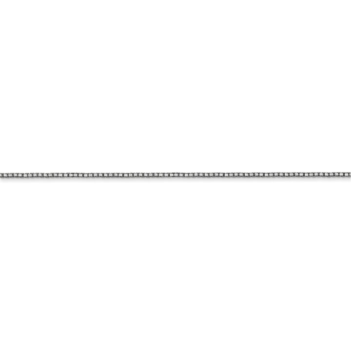 14k White Gold 0.90mm Polished Solid Box Chain