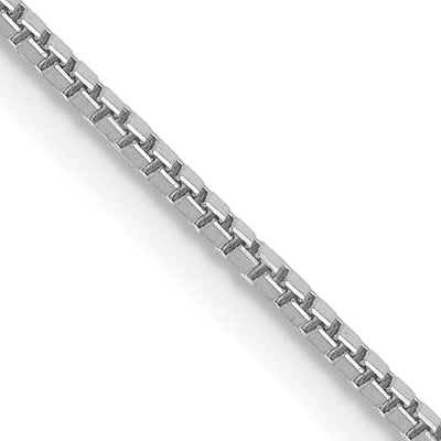 14k White Gold 0.95mm Polished Solid Box Chain at $ 240.92 only from Jewelryshopping.com