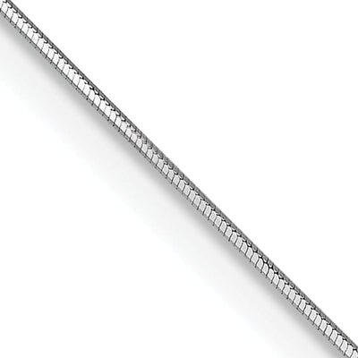 14k White Gold 0.70mm Octagonal Snake Chain at $ 164.58 only from Jewelryshopping.com
