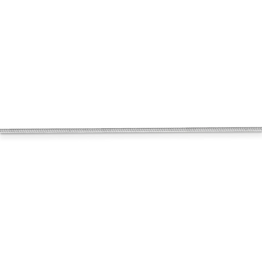 14k White Gold 1.50mm Octagonal Snake Chain