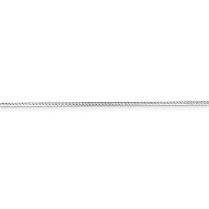 14k White Gold 1.50mm Octagonal Snake Chain
