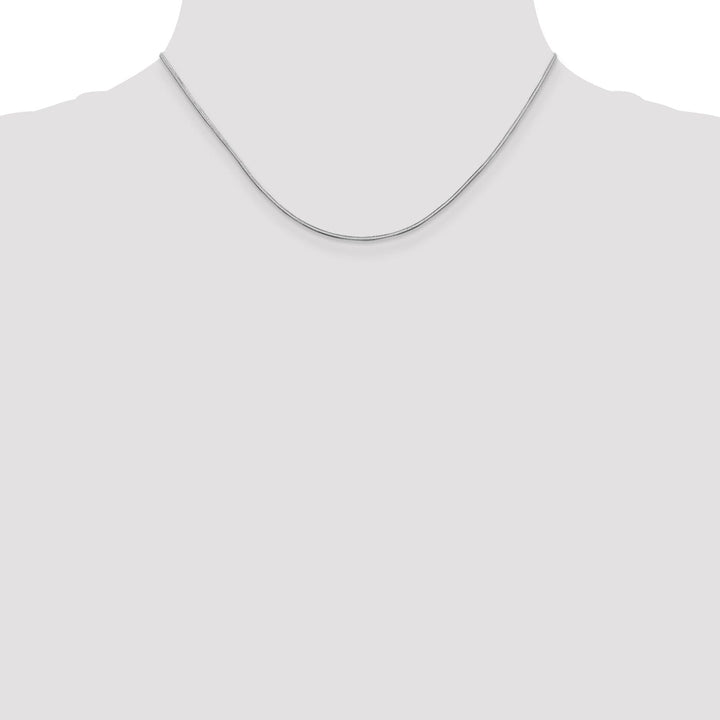 14k White Gold 1.50mm Octagonal Snake Chain