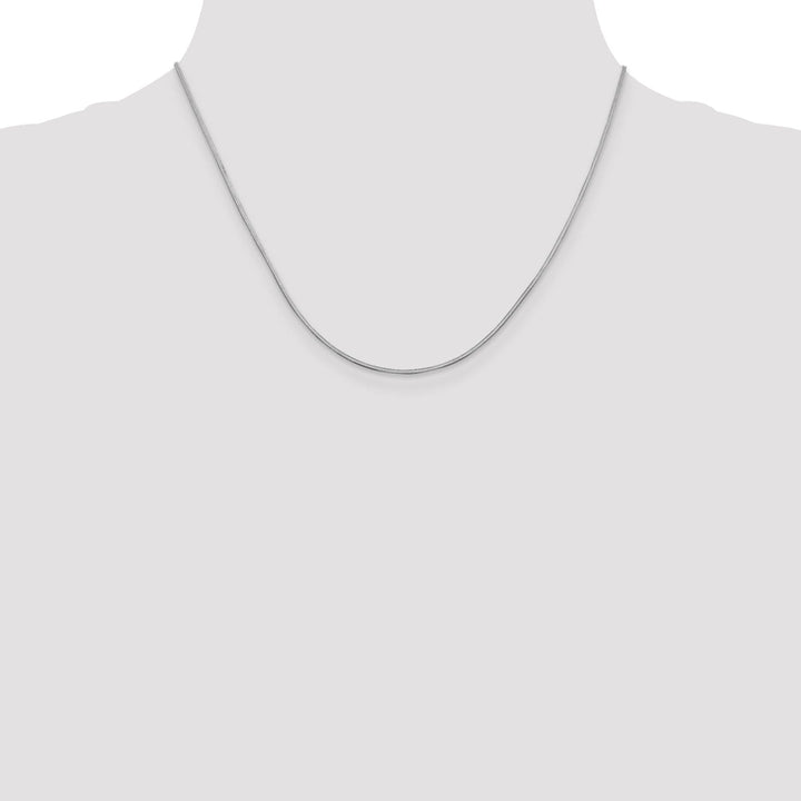 14k White Gold 1.50mm Octagonal Snake Chain