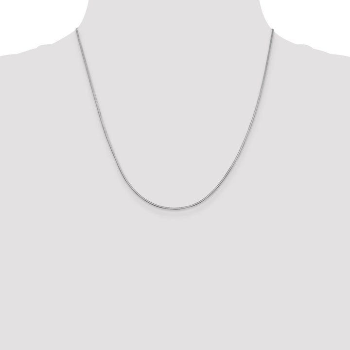 14k White Gold 1.50mm Octagonal Snake Chain