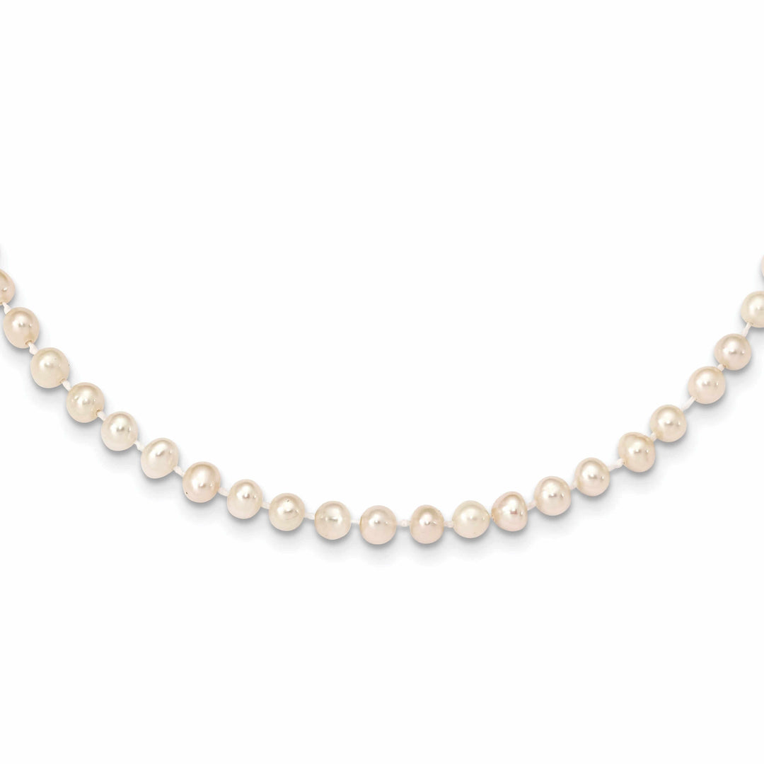 14k Gold White Freshwater Cultured Pearl Necklace