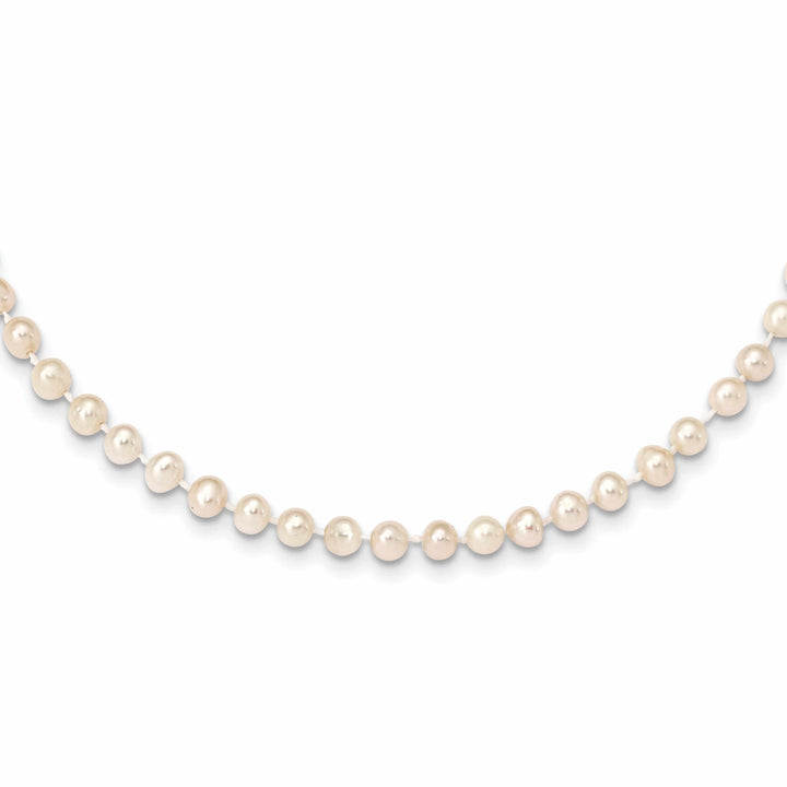 14k Gold White Freshwater Cultured Pearl Necklace