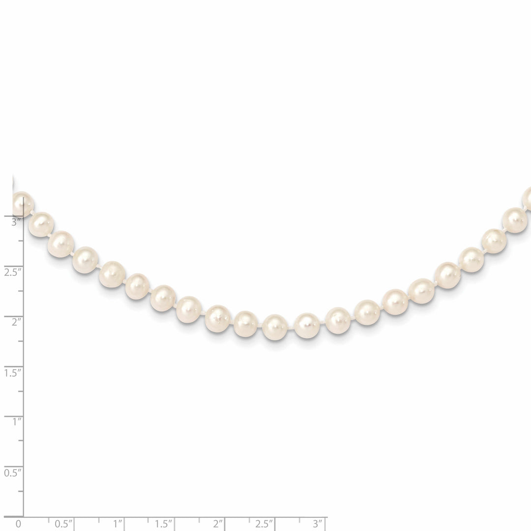 14k Gold White Freshwater Cultured Pearl Necklace