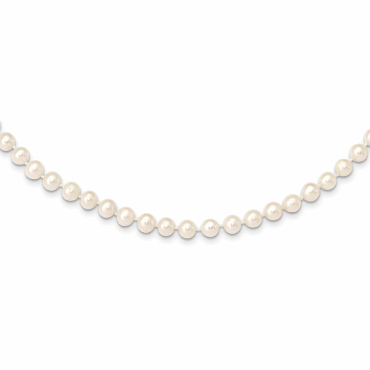 14k Gold White Freshwater Cultured Pearl Necklace