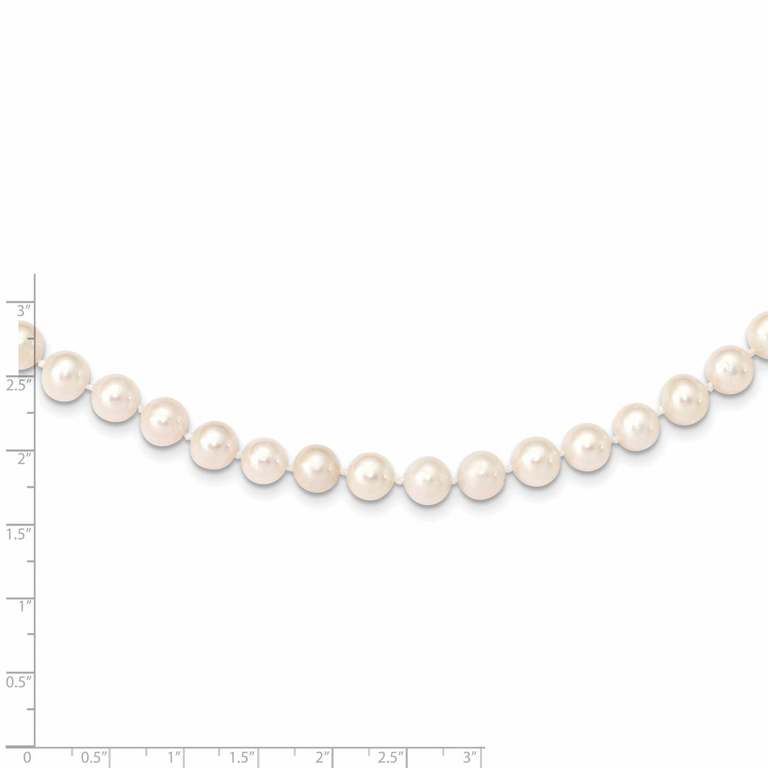 14k Gold White Freshwater Cultured Pearl Necklace