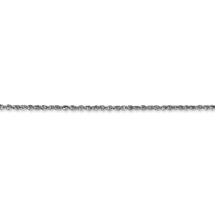 14K White Gold 1.70mm Polish Solid Ropa Chain