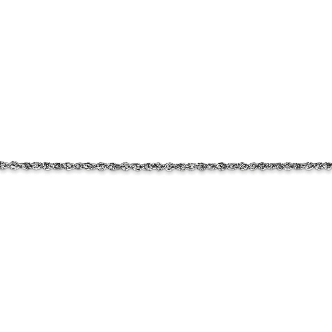 14K White Gold 1.70mm Polish Solid Ropa Chain