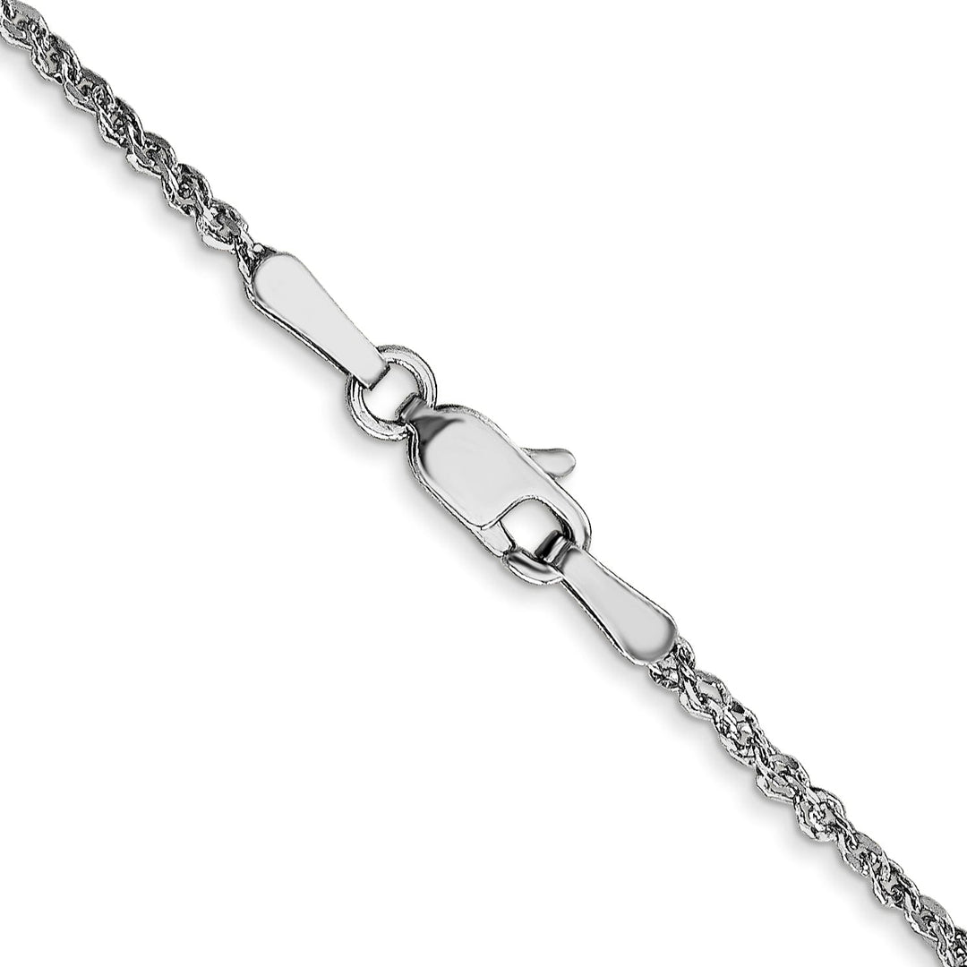 14K White Gold 1.70mm Polish Solid Ropa Chain