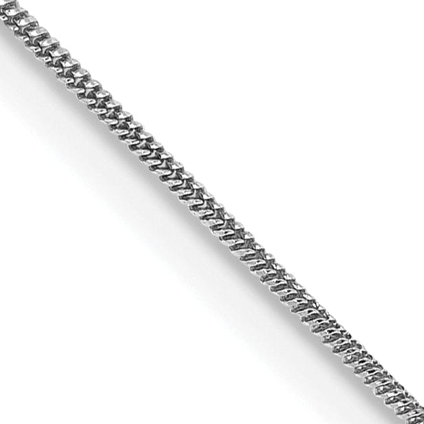 14k White Gold 0.60mm Solid Round Snake Chain