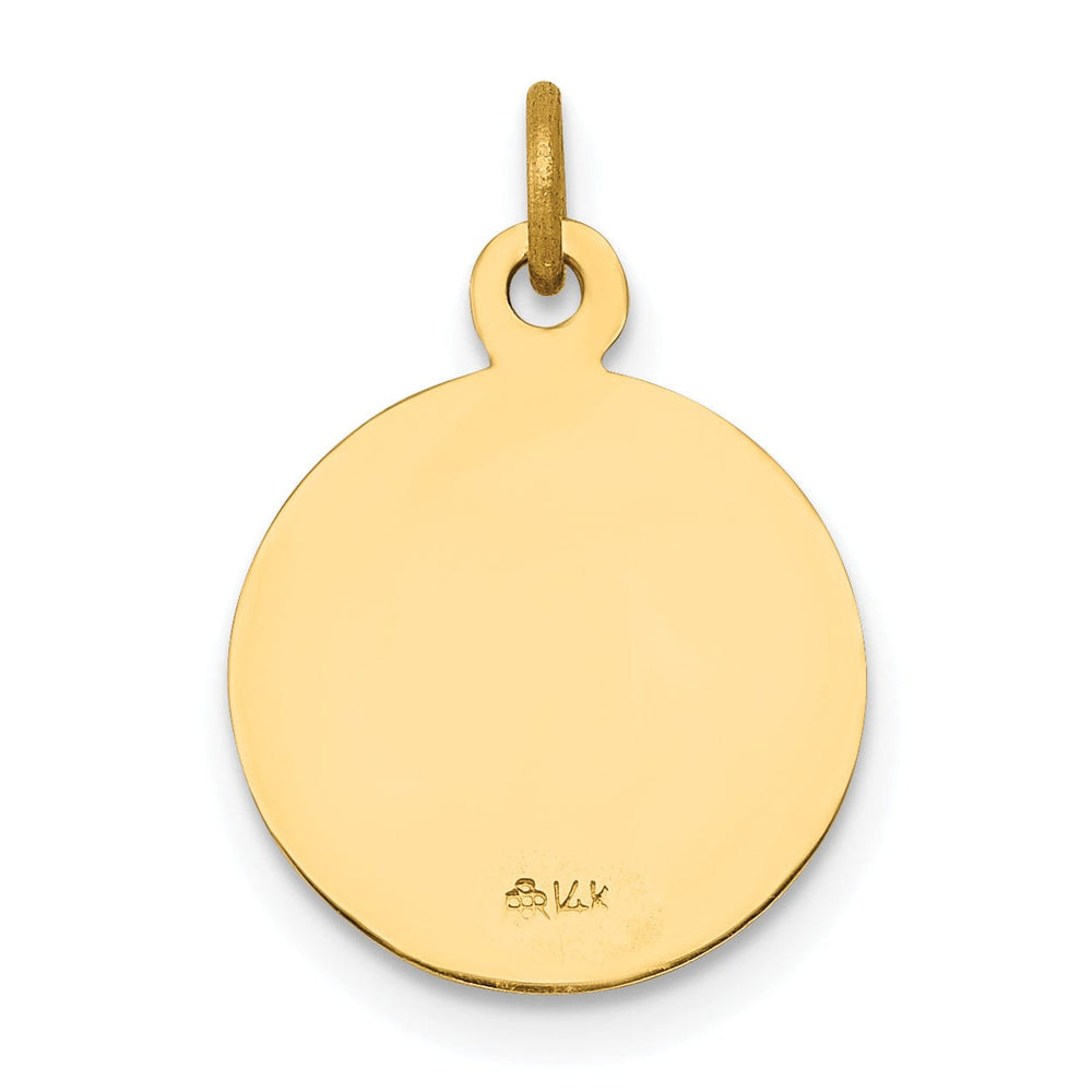14k Yellow Gold Saint Joseph Medal Pendant