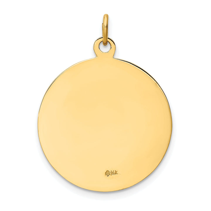 14k Yellow Gold Saint Francis Medal Pendant