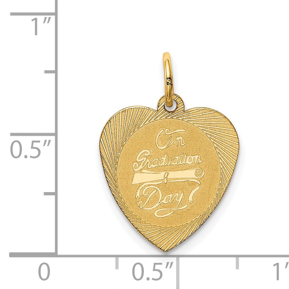 14k Yellow Gold On Graduation Day Charm