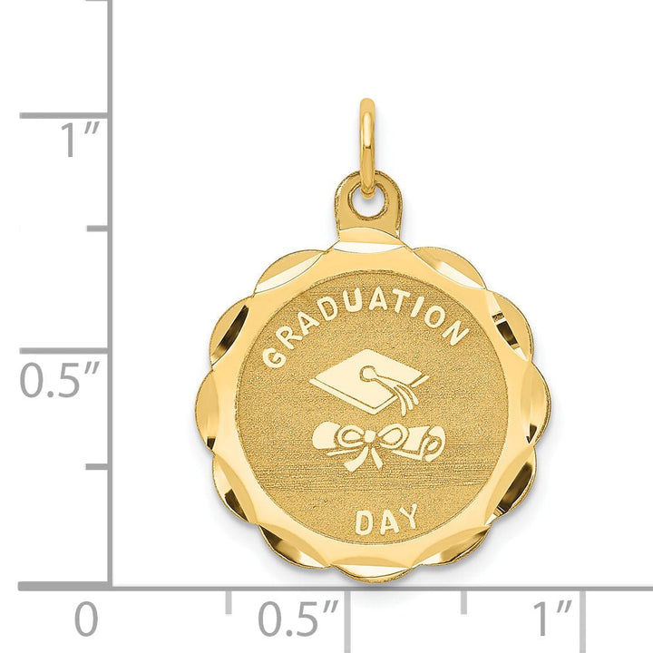 14k Yellow Gold Graduation Day Charm