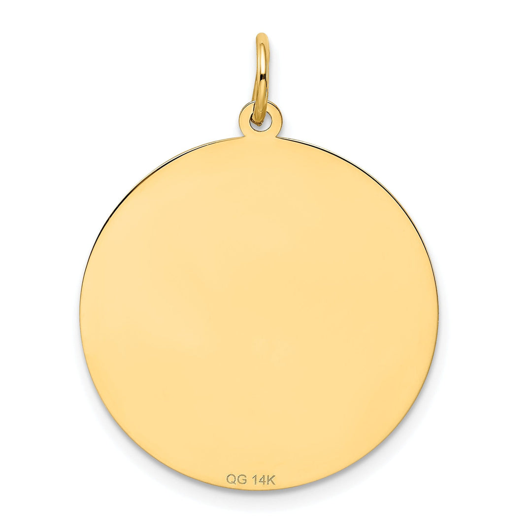 14k Yellow Gold Happy Anniversary Charm Pendant