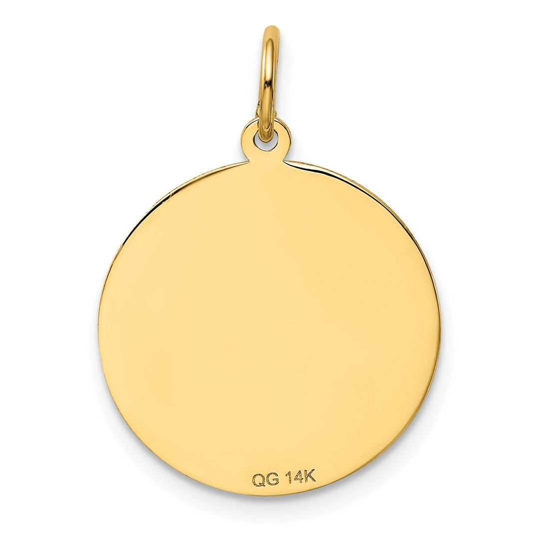 14k Yellow Gold #1 Dad Charm Pendant