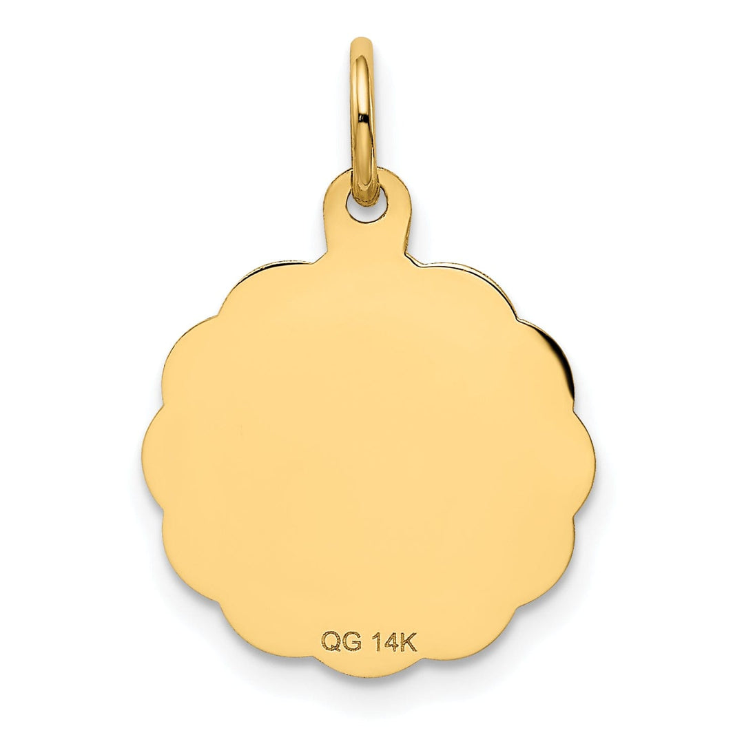 14k Yellow Gold #1 Godmother Charm Pendant
