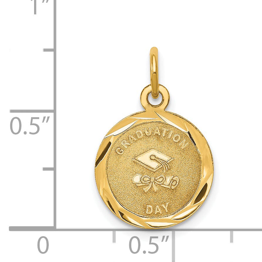 14k Yellow Gold Graduation Day Charm