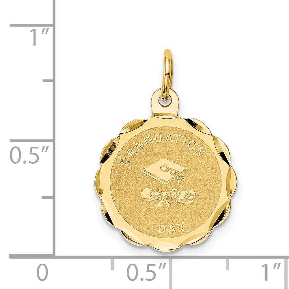 14k Yellow Gold Graduation Day Charm