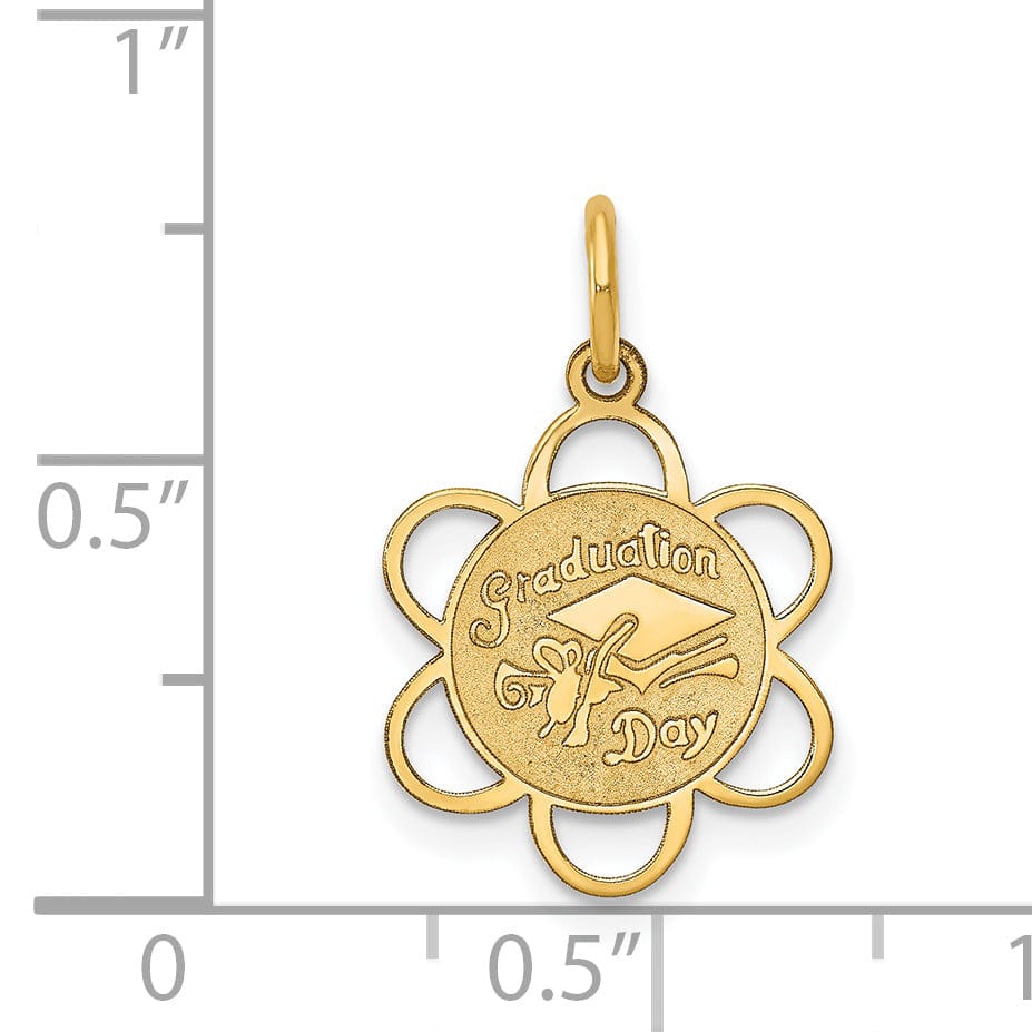 14k Yellow Gold Graduation Day Charm