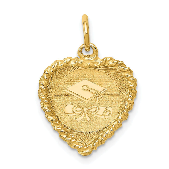 14k Yellow Gold Graduation Cap Charm