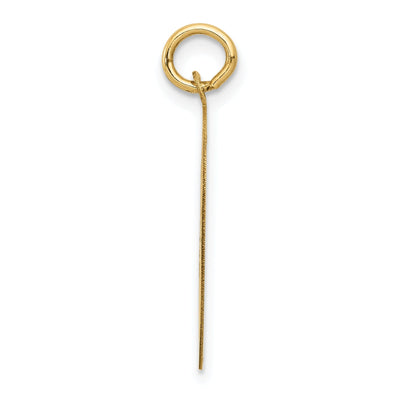 14k Yellow Gold Polished Finish Flat Back Chihuahua Dog Engravable Disc Round Shape Charm Pendant at $ 143.74 only from Jewelryshopping.com