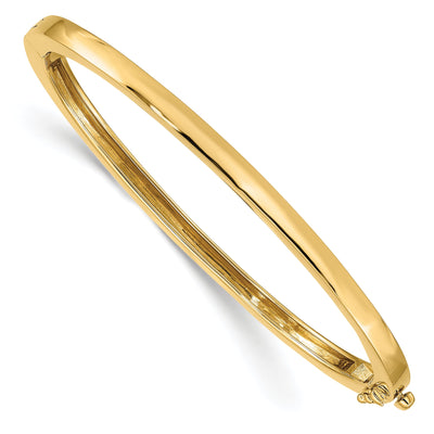14k Yellow Gold Solid Hinged Bangle Bracelet at $ 2651.81 only from Jewelryshopping.com