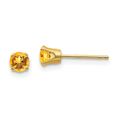 14k Yellow Gold Citrine Birthstone Earrings at $ 71.71 only from Jewelryshopping.com