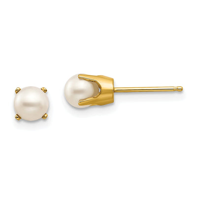 14k Yellow Gold Cultured Pearl Birthstone Earrings at $ 87.55 only from Jewelryshopping.com