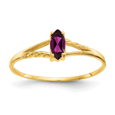 14k Yellow Gold Rhodilite Garnet Birthstone Ring at $ 132.48 only from Jewelryshopping.com