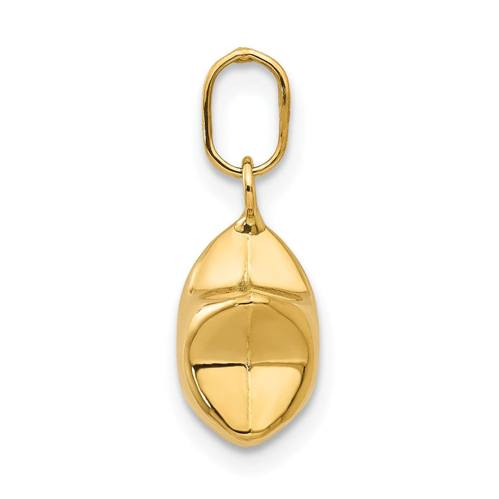 14k Yellow Gold Puffed Star Charm