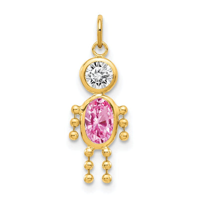 14k Yellow Gold October Boy Gemstone Charm at $ 48.5 only from Jewelryshopping.com