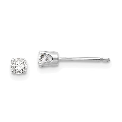 14k White Gold Cubic Zirconia Stud Earrings at $ 103.22 only from Jewelryshopping.com