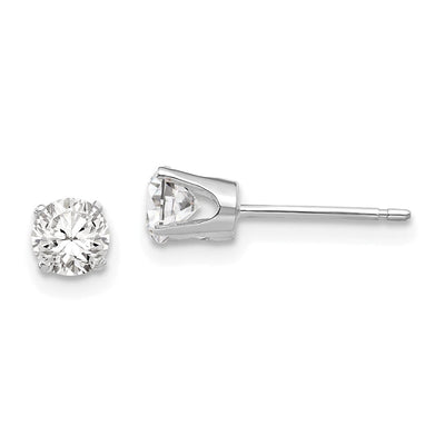 14k White Gold Cubic Zirconia Stud Earrings at $ 121.89 only from Jewelryshopping.com