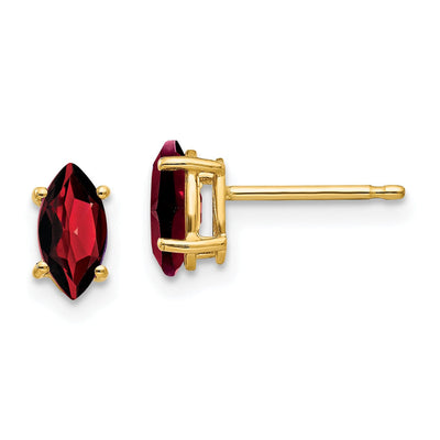 14k Yellow Gold Marquise Garnet Earring at $ 106.66 only from Jewelryshopping.com