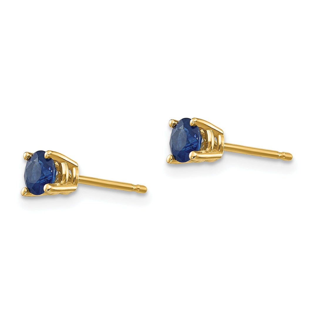 14k Yellow Gold Sapphire Earrings