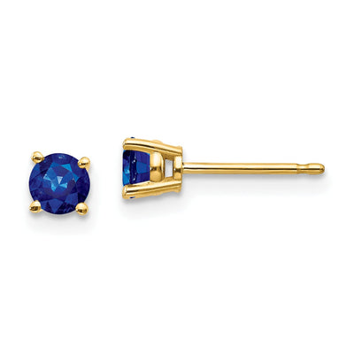 14k Yellow Gold Sapphire Earrings at $ 213.78 only from Jewelryshopping.com