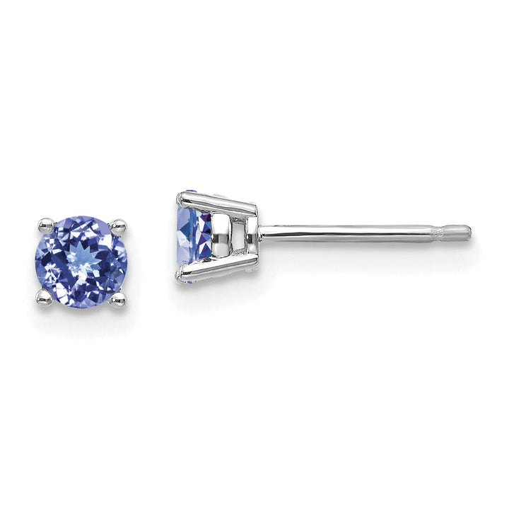 14k White Gold Tanzanite Earrings