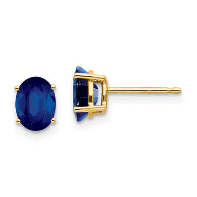 14k Yellow Gold Sapphire Earrings at $ 1097.11 only from Jewelryshopping.com