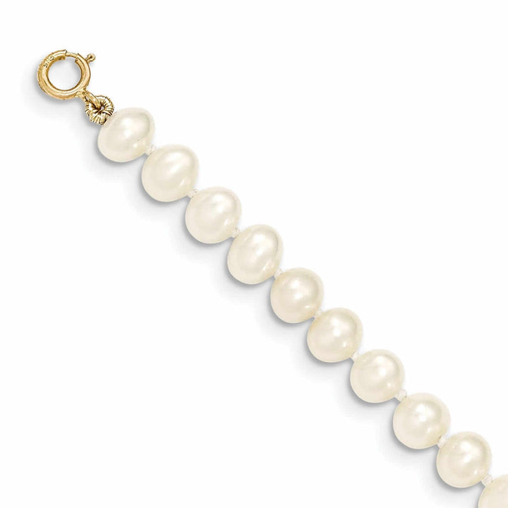 14k 5mm Pearl White Necklace