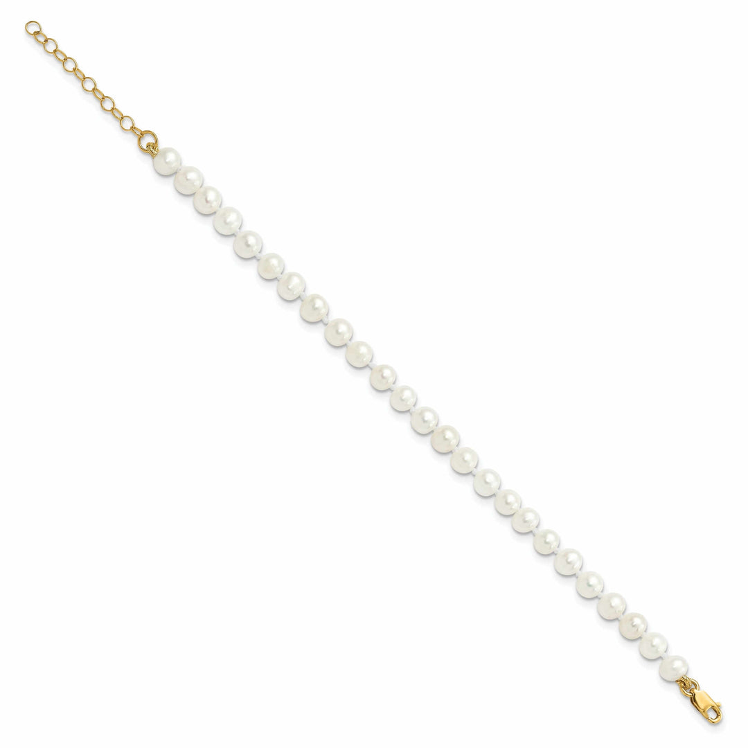 14k Pearl Bracelet Necklace Earrings