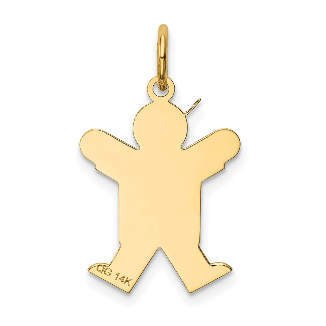 14k Yellow Gold Boy With Hat Joy Charm