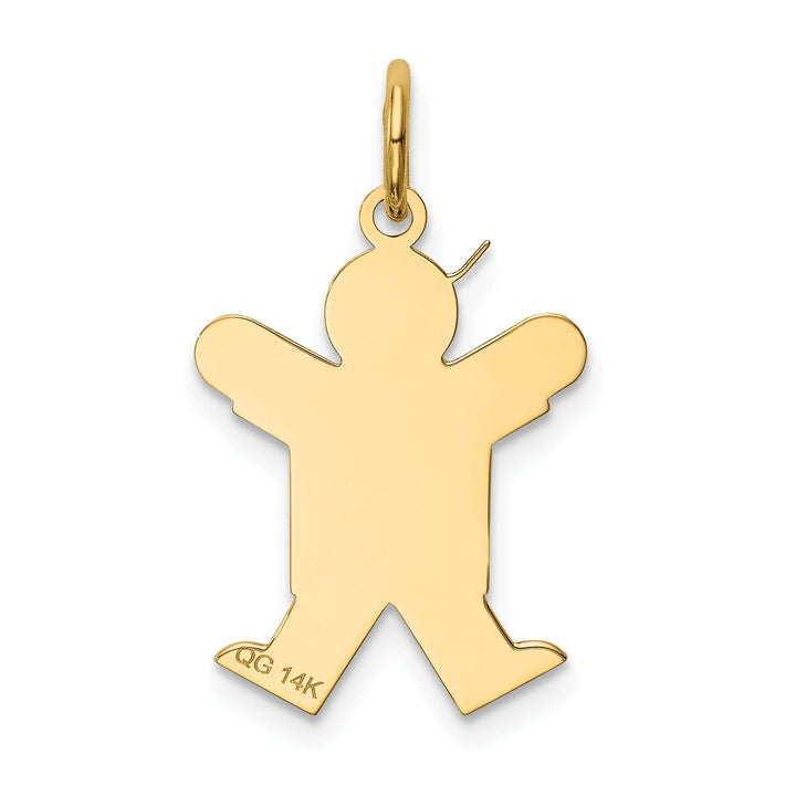 14k Yellow Gold Boy With Hat Joy Charm