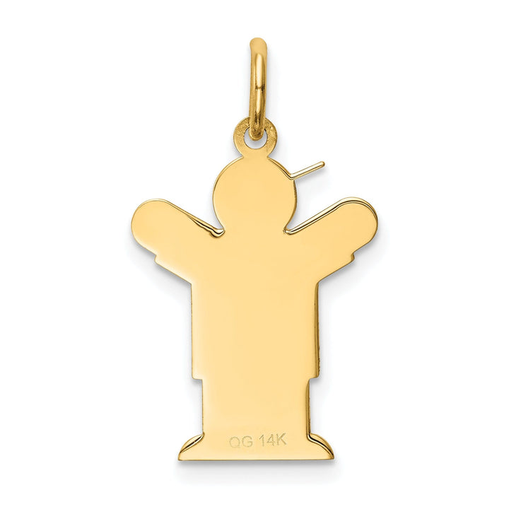 14k Yellow Gold Boy With Hat Love Charm