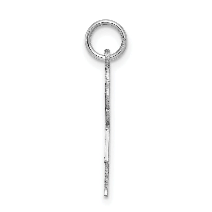 14k White Gold Girl With Bow Love Charm