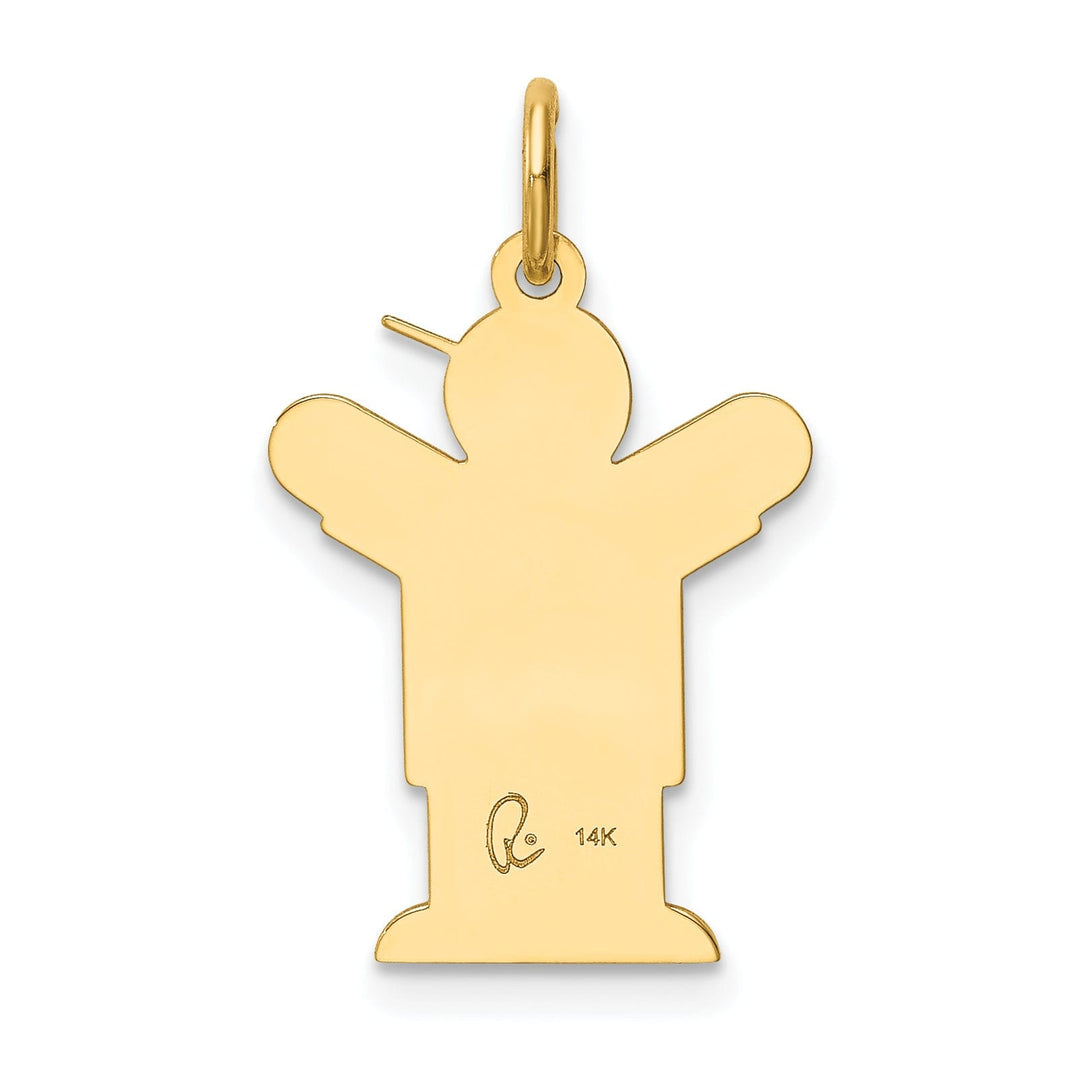 14k Yellow Gold It's a Boy Love Charm